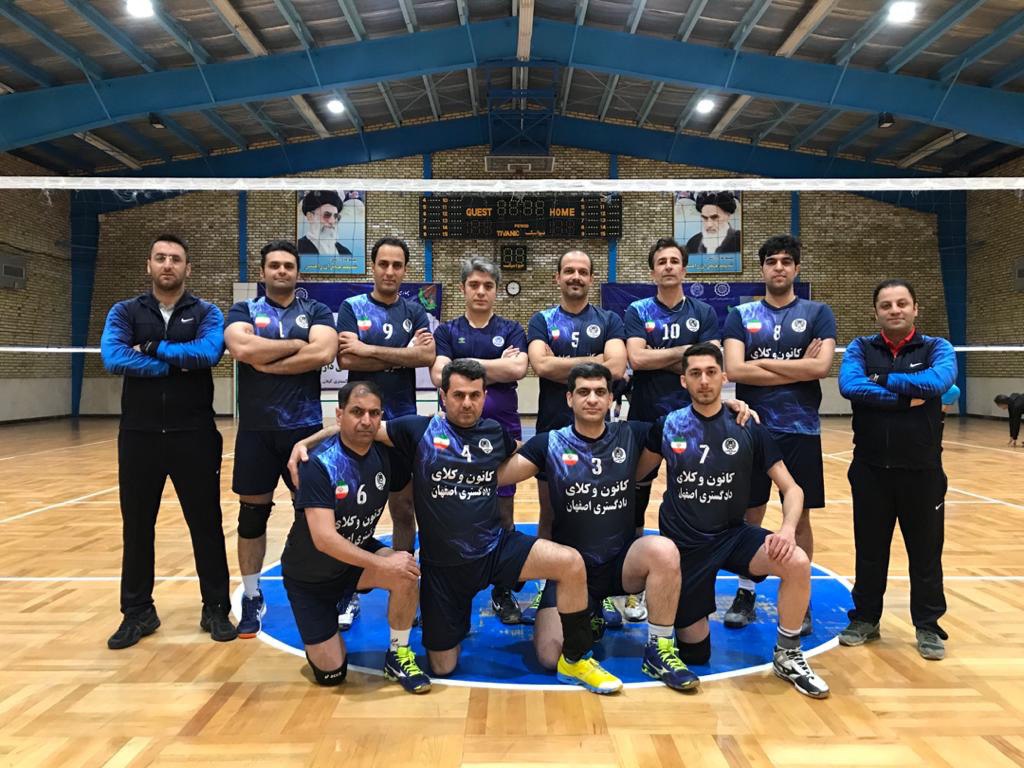 تبریک به تیم والیبال آقایان کانون وکلای دادگستری استان اصفهان